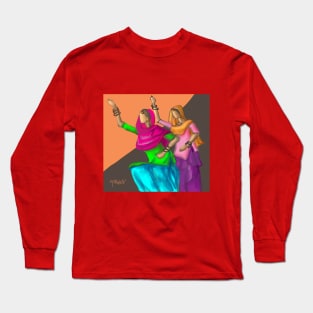 Giddah dancers Long Sleeve T-Shirt